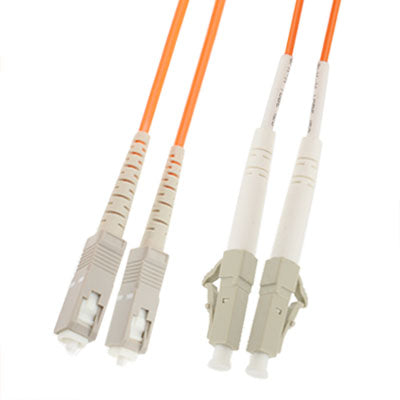 Ponticello in fibra ottica multimodale dual-core SC-LC, lunghezza: 3 m, Multi Mode Ponticello in fibra ottica multimodale dual-core SC-LC, lunghezza: 3 m, Multi Mode